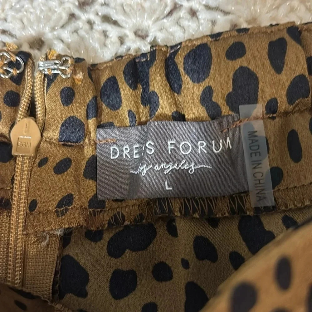 Dress Forum Animal Print Midi Skirt size L - Picture 4 of 9